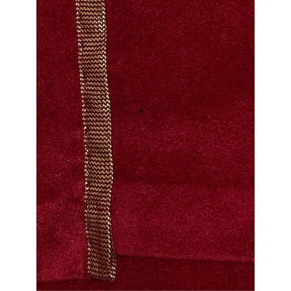 Vassarette Vintage Dark Red Velour Half Button Down Robe Sz M - Picture 10 of 13